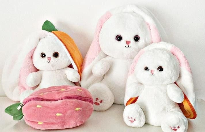 Rabbit roze ei 25cm