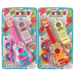 Fun Toys children's musical playset assortment with toy guitar, toy mobile phone, and toy sunglasses in colorful blister packaging.